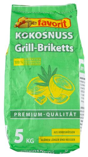 Favorit Kokosnuss Grill-Briketts Favorit Kokosnuss Grill-Briketts