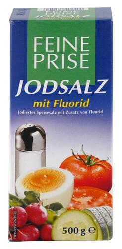 Feine Prise Jodsalz mit Fluorid