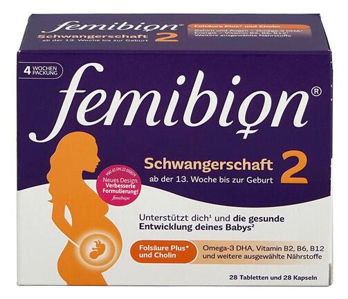 Femibion 2 Schwangerschaft, Tabletten + Kapseln