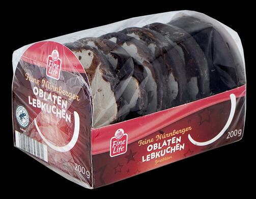 Fine Life Feine Nürnberger Oblaten Lebkuchen Zartbitter, g.g.A.