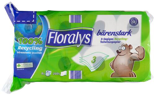 Floralys Recycling-Toilettenpapier Floralys Recycling-Toilettenpapier