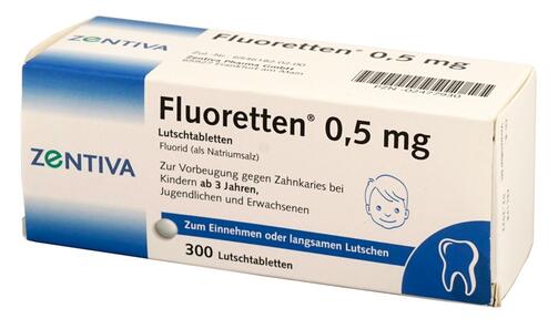 Fluoretten 0,5 mg, Lutschtabletten