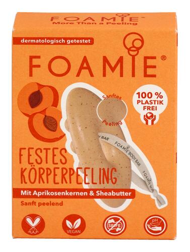 Foamie Festes Körperpeeling mit Aprikosenkernen & Sheabutter