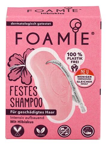 Foamie Festes Shampoo für geschädigtes Haar mit Hibiskus Foamie Festes Shampoo für geschädigtes Haar mit Hibiskus