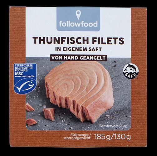 Followfood Thunfisch Filets in eigenem Saft
