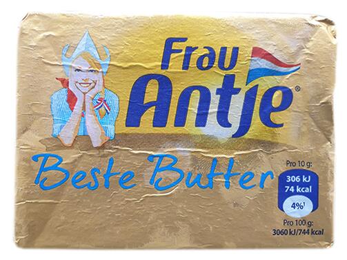 Frau Antje Beste Butter, mildgesäuerte Butter