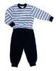 Frottee-Pyjama geringelt-marine, Best. 500.375