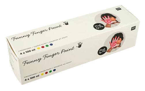 Funny Finger Paint Fingerfarbe, 4 x 100 ml