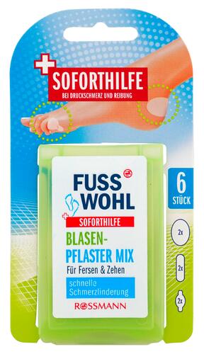 Fusswohl Blasenpflaster Mix Fersen & Zehen