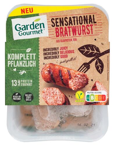 Garden Gourmet Sensational Bratwurst, vegan