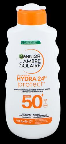 Garnier Ambre Solaire Hydra 24 h protect Sonnenschutz-Milch, LSF 50+