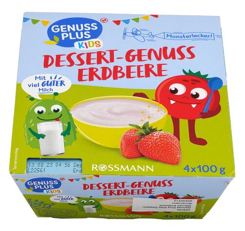 Genuss Plus Kids Dessert-Genuss Erdbeere