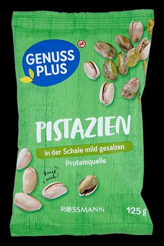 Genuss Plus Pistazien in der Schale mild gesalzen, geröstet