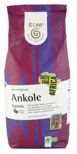 Gepa Bio Espresso Ankole, ganze Bohne, Fair, Naturland