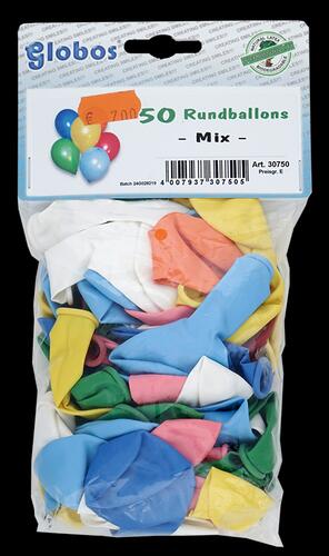 Globos 50 Rundballons Mix