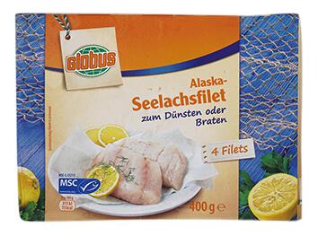 Globus Alaska-Seelachsfilet, 4 Stück