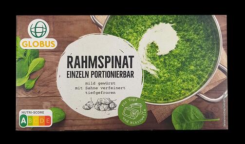 Globus Rahmspinat, einzeln portionierbar