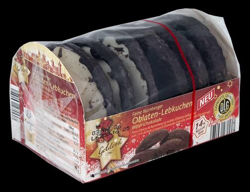 Goldora Feine Nürnberger Oblaten-Lebkuchen Bitterschokolade, g.g.A.