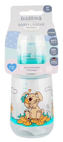 Goldstück Babyflasche Weithals M Hase, 260 ml