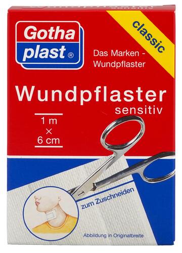 Gothaplast Wundpflaster Sensitiv Classic, zum Zuschneiden