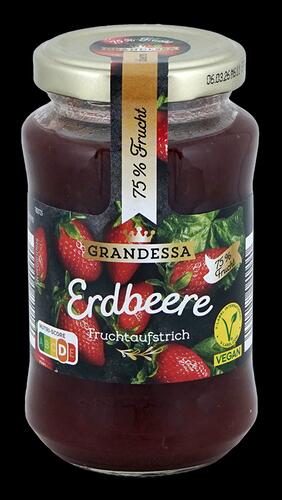 Grandessa Erdbeere Fruchtaufstrich, 75% Frucht