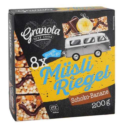 Granola Müsli Riegel Schoko-Banane