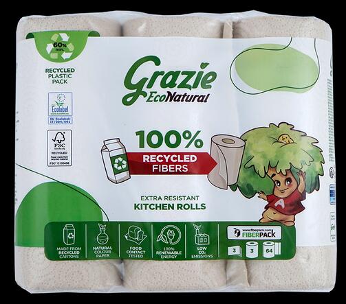 Grazie Küchentücher, 3-lagig, 3 Rollen