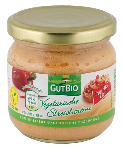 Gut Bio Vegetarische Streichcrème Paprika Chili