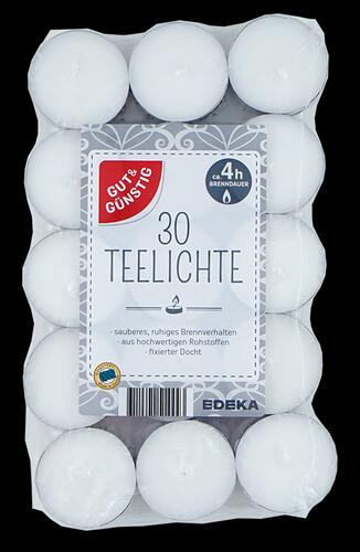 Gut & Günstig 30 Teelichte