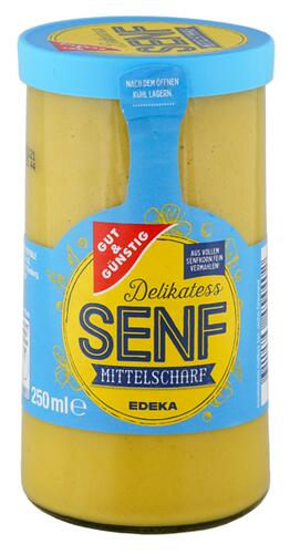 Gut & Günstig Delikatess Senf mittelscharf Gut & Günstig Delikatess Senf mittelscharf