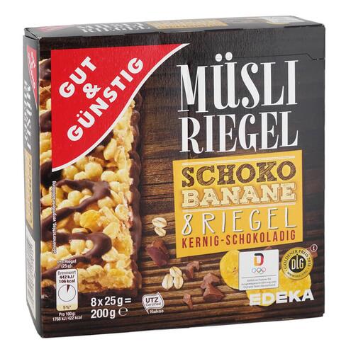 Gut & Günstig Müsliriegel Schoko Banane