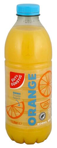 Gut & Günstig Orangen-Direktsaft ohne Fruchtfleisch, gekühlt 