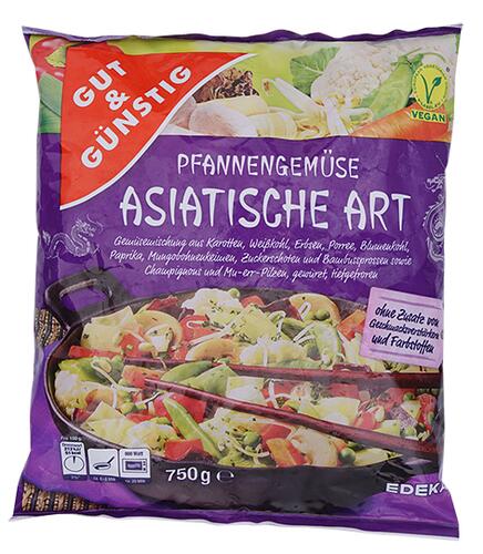 Gut & Günstig Pfannengemüse Asiatische Art, vegan