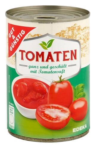Gut & Günstig Tomaten ganz & geschält mit Tomatensaft