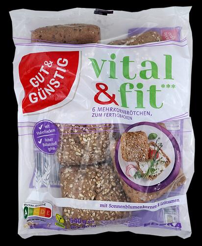 Gut & Günstig vital & fit 6 Mehrkornbrötchen