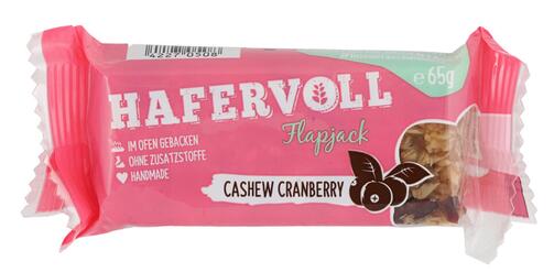 Hafervoll Flapjack Cashew Cranberry