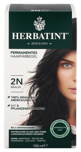 Herbatint Permanentes Haarfärbegel 2N Braun