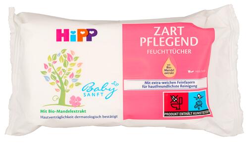 Hipp Babysanft Feuchttücher zart pflegend, 4er Pack
