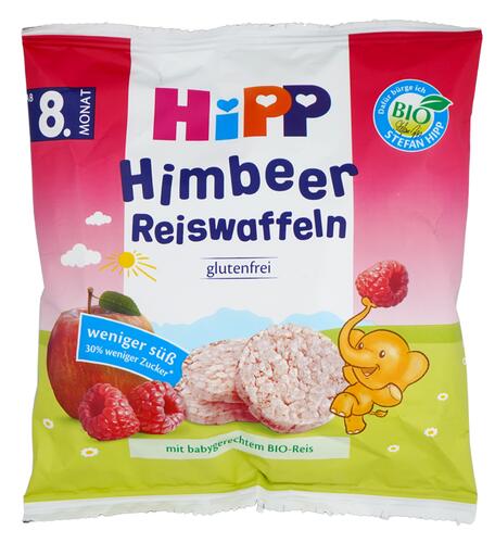 Hipp Himbeer Reiswaffeln, Bio