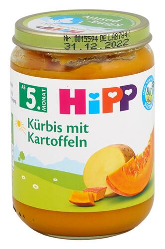 Hipp Kürbis mit Kartoffeln