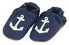 Hobea-Germany Babyschuhe, Anker auf dunkelblau Hobea-Germany Babyschuhe, Anker auf dunkelblau
