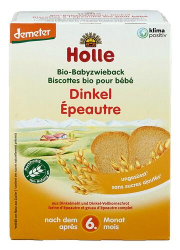 Holle Bio-Babyzwieback Dinkel, Demeter