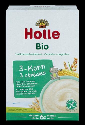 Holle Bio Vollkorngetreidebrei 3-Korn, glutenfrei