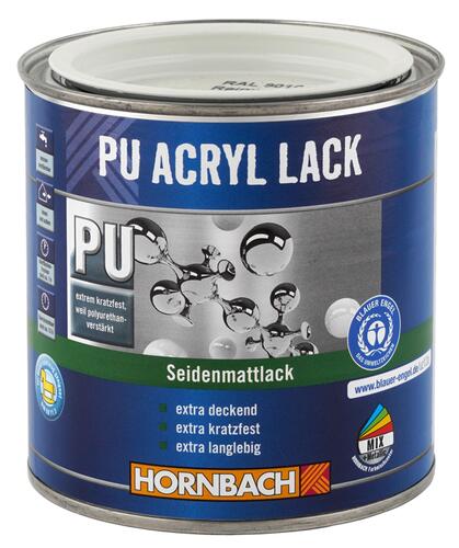 Hornbach PU Acryl Lack Seidenmattlack Reinweiß