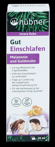 Hübner Gut Einschlafen Melatonin und Goldmohn, Spray, Verbene