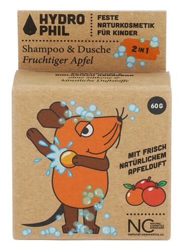 Hydrophil Die Maus Shampoo & Dusche 2in1, Fruchtiger Apfel