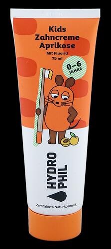 Hydrophil Kids Zahncreme Aprikose mit Fluorid, 0-6 Jahre