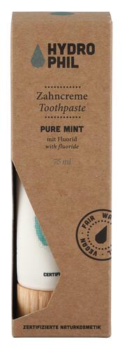 Hydrophil Zahncreme Pure Mint mit Fluorid Hydrophil Zahncreme Pure Mint mit Fluorid