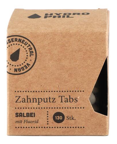 Hydrophil Zahnputz Tabs Salbei mit Fluorid Hydrophil Zahnputz Tabs Salbei mit Fluorid