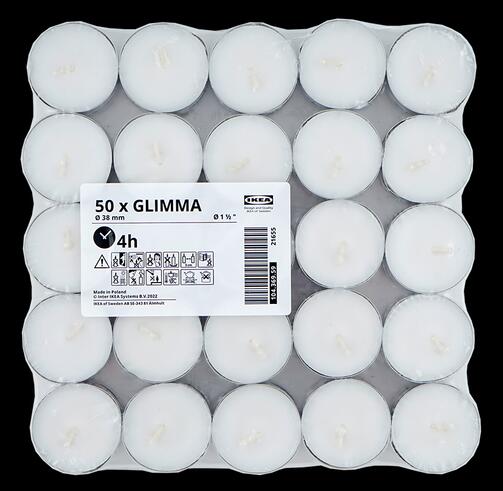 Ikea Glimma, 50 Stück